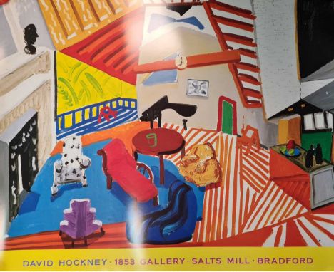 David Hockney OM, CH, RA (British 1937-), exhibition poster for 1853 Gallery, Salts Mill, Bradford, offset lithograph, unfram