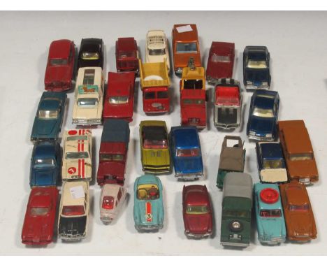 A collection of Corgi toys to include various car models such as Ford Mustang, Land Rover, Citroen, Chevrolet etc together wi