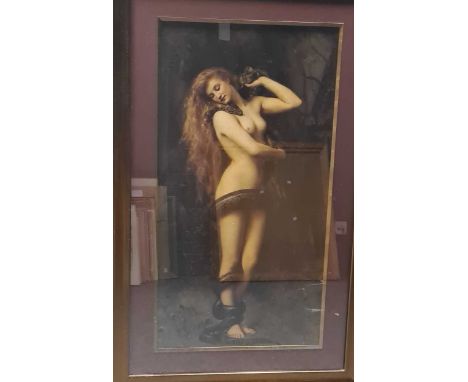 after John Collier (British 1850-1934)Lilith, coloured print85cm x 45cm