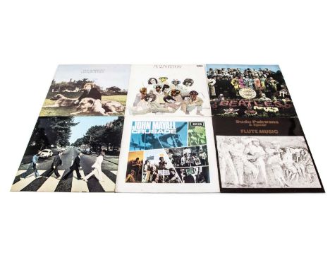 Sixties / Rock LP Records, seventeen albums of mainly Sixties and Classic Rock with artists comprising The Beatles, Rolling S