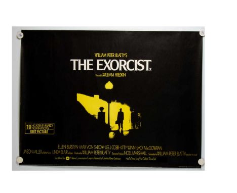 The Exorcist (1973) UK Quad poster, UK Quad for this horror classic, this being the Oscars version - with Snipe added above t