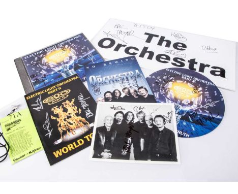 Electric Light Orchestra / ELO Part II Signatures plus,  a collection of ELO, ELO Part II and The Orchestra items comprising 