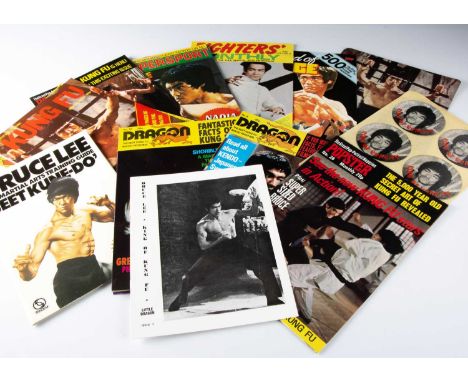 Bruce Lee / Kung Fu Memorabilia, collection of Bruce Lee and Kung Fu items including Martial Arts Training Guide with Poster,