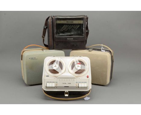 Grundig Reel to Reels / VHS Recorder, three Grundig Reel to reel tape Recorders TK 18 auto, TK 18 and TK 400 automatic genera