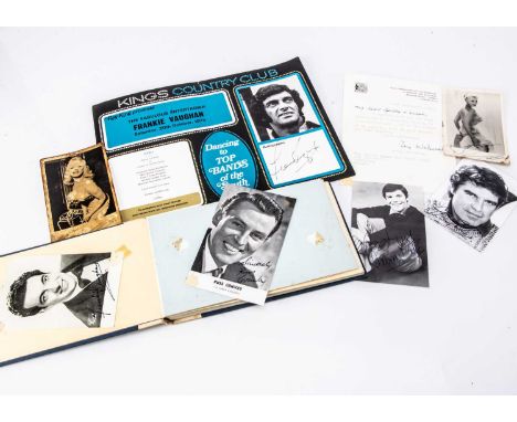 Actor / Musician / Model / Politician Autographs, a partly filled autograph book with additional signed items including a per