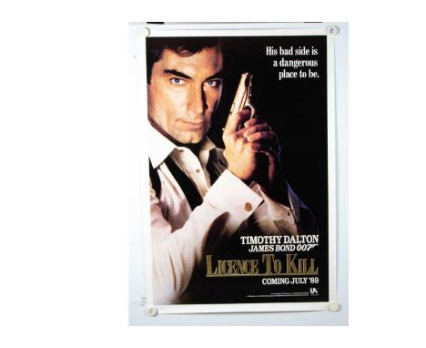 James Bond / Licence to Kill Advance One Sheet poster, one sheet Advance poster for Licence to Kill - measures 27" by 41" - r