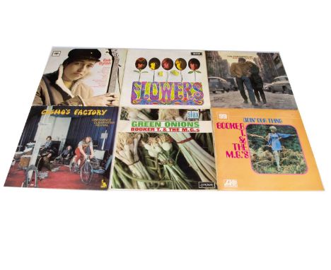 Sixties LPs, eighteen albums of mainly Sixties artists comprising The Rolling Stones, Bob Dylan, Booker T and the MGs, Creede