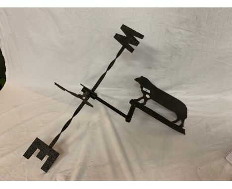 A VINTAGE SHEEP DESIGN WEATHER VANE 