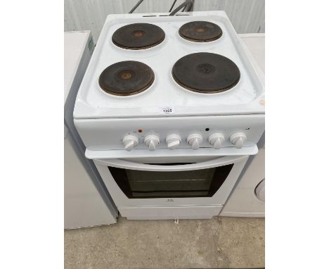 AN INDESIT ELECTRIC OVEN WITH FOUR RING HOB, DIRECT WIRED, UNABLE TO TEST 
