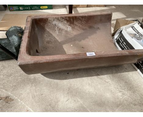 A SALT GLAZED TROUGH 