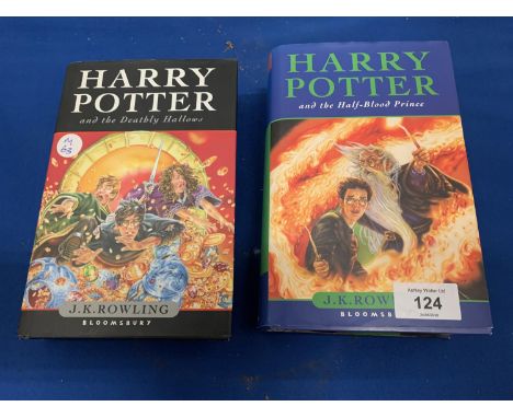 TWO HARRY POTTER BOOKS 'HARRY POTTER AND THE DEATHLY HALLOWS' AND 'HARRY POTTER AND THE FIRST BLOOD PRINCE' BOTH FIRST EDITIO