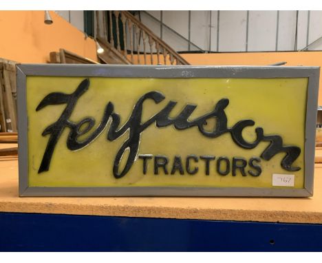 A FERGUSON ILLUMINATED LIGHT BOX SIGN 