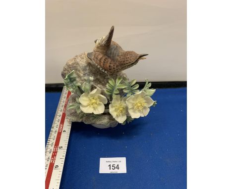 ROYAL WORCESTER SIGNED F DOUGHTY WREN FIGURE UNGLAZED, AF 16.5 CM 