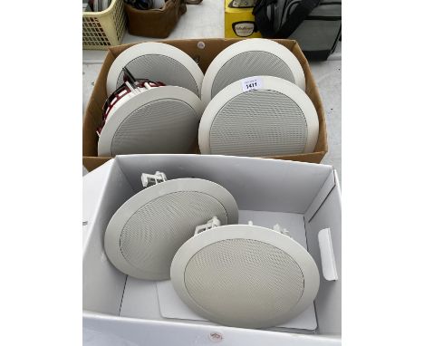 SIX 'SPEAKER CRAFT' CEILING MOUNTED SPEAKERS 