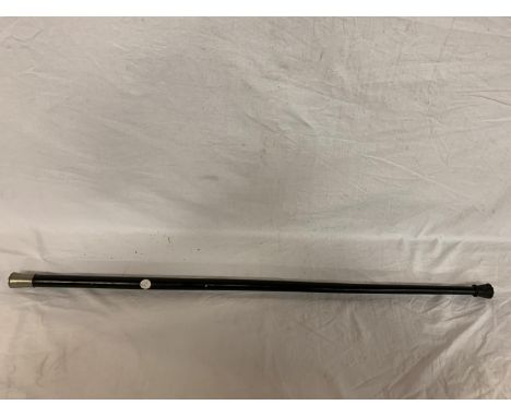 AN AGATE TOPPED WALKING STICK 