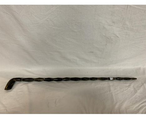 AN ANTLER WALKING STICK 