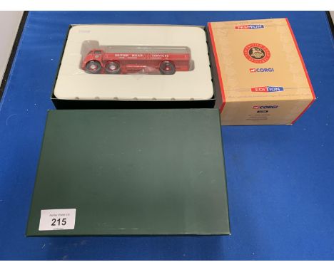 A LIMITED EDITION OF 2000 CORGI ERF 6 WHEEL DROPSIDE "BRITISH ROAD SERVICES" 1:50 SCALE NUMBER CC10204 - IN MINT CONDITION AN