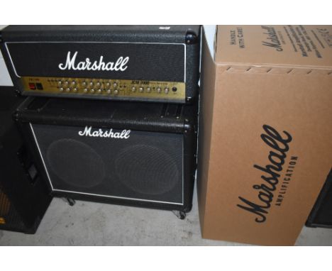 A Marshall TSL 100 guitar amp , in near mint condition with Marshall box, recently serviced including service report and a Ma