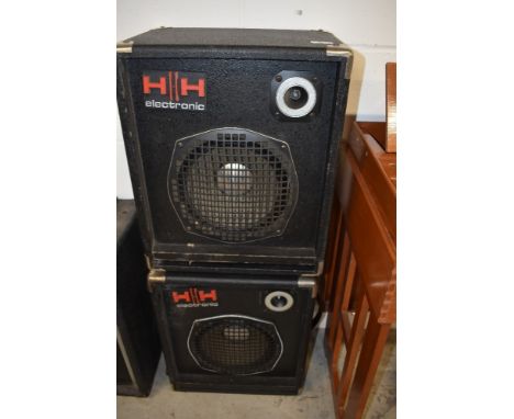 A pair of HH electronic B10 speaker cabinets