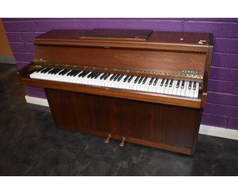 A vintage Kemble piano , 6.5 octaves, also labelled Broor Jorgensen