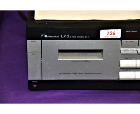 A Nakamichi LX3 tape deck - came from the same set up as the previous four lots - again as good as things gets regarding a ca
