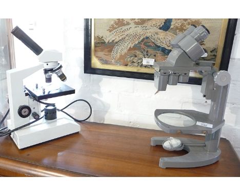 Two vintage microscopes, a Zenith Ultra 400 and a Prior