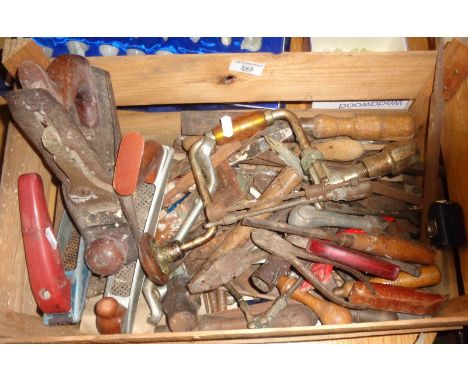 Crate of old tools