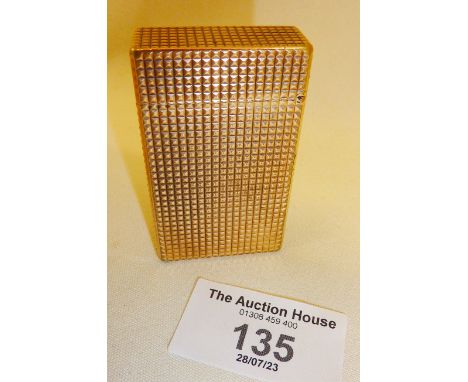 Gold plated Dupont gas lighter (please note that this item cannot be posted overseas)