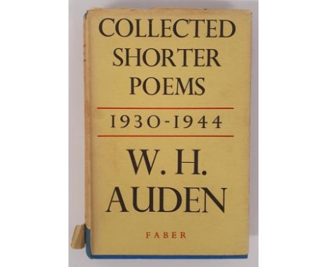 Collected Shorter Poems 1930-1944 Auden, W.H. Published by London Faber &amp; Faber 1950, First edition, first printing. Pric