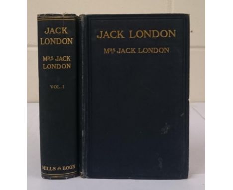 American Literature] London, Charmian (Mrs. Jack) Jack London, London published 1921, first edition, 2 very good substantial 