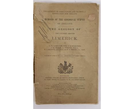 The Geology of the Country Around Limerick G W Lamplugh, S B Wilkinson Published by HMSO, Dublin, 1907. 1st Ed 