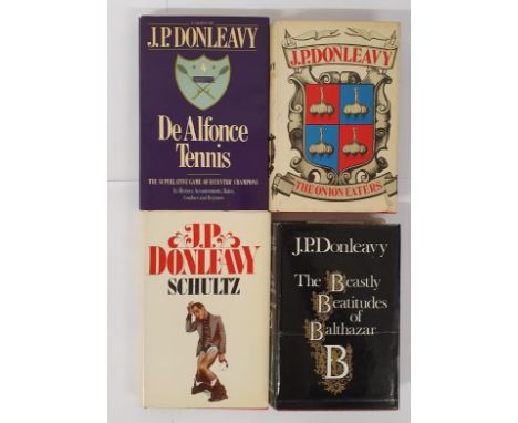 De Alfonce Tennis, J P Donleavy E P Dutton, 1984, First Edition, First Printing, inscribed by the author, with Dust Jacket Th
