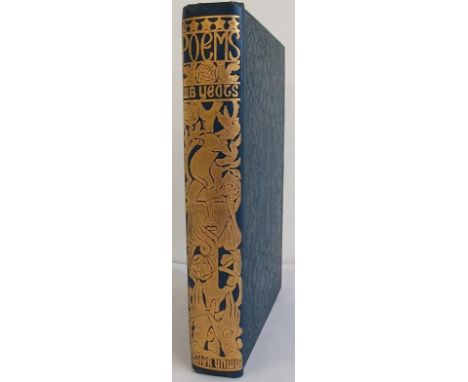 W.B. Yeats. Poems. 1920. Fine original blind stamped cloth with gilt spine designed by Althea Gyles. Attractive Cambridge sch