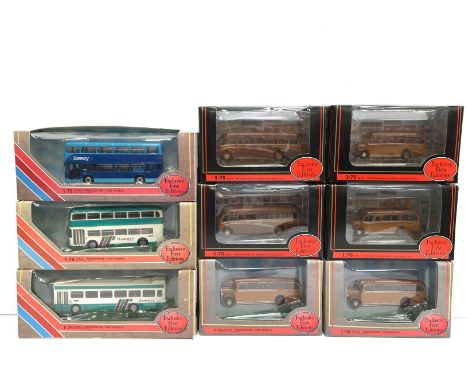 Nine  EFE (Exclusive First Editions) 1/76 scale Bere Regis and Damory buses, some duplicates. Appear M and boxed. 