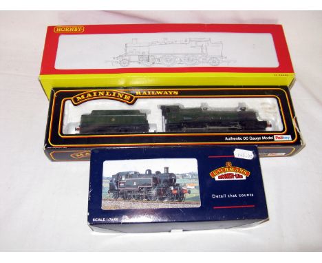 BACHMANN/HORNBY and MAINLINE 3 x  Locomotives - Bachmann 31-450B BR Black Push Pull Ivatt 2-6-2T # 41281 (Excellent Boxed), H