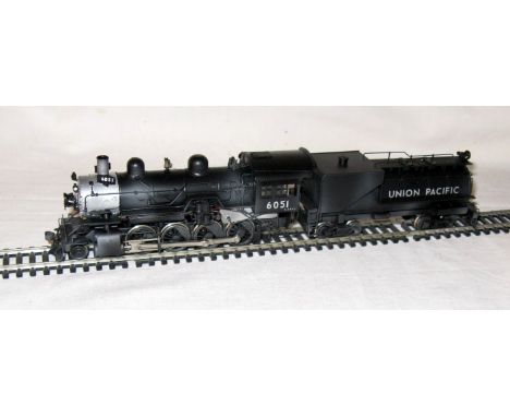 United Scale Models HO custom painted by Martin Boyask Brass Union Pacific Grey and Black 2-8-0 and 4 axle Tender # 6051. Mad