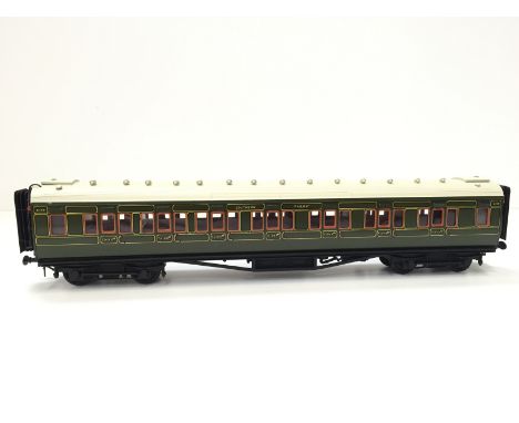 LAWRENCE Scale Models Brass Kit Built Southern Olive Green Maunsell Corridor Coach # # 5140. Built by Derek Lawrence and pain