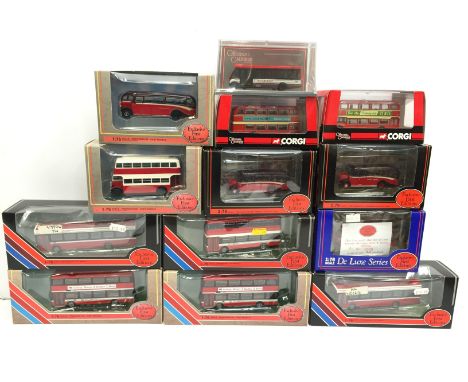 13 x  EFE (Exclusive First Editions) 1/76 scale Wilts & Dorset buses, includes #20114DL Bedford OB Coach ltd.ed. 1078/1940, 2