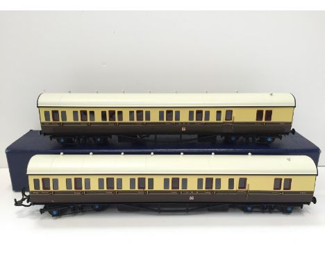 LAWRENCE Scale Models Brass Kit Built GWR Bristol Division Push Me - Pull You Set 21 comprising Luggage /Guard/Composite #'s 