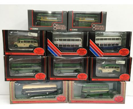 Ten  EFE (Exclusive First Editions) 1/76 scale Western National buses, includes De-Regulation #20411 Bristol VR Series III We