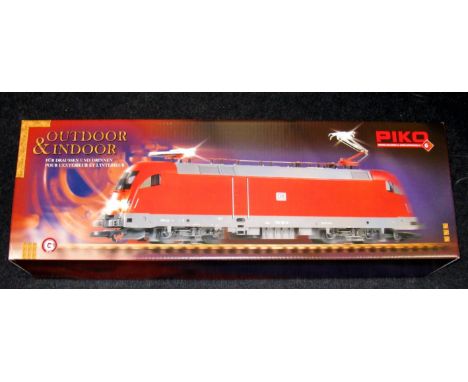 PIKO 37411 DB Siemens Despolok  BO BO in Yellow and Grey Livery with directional Lighting. Fully compatible with LGB. Mint Bo