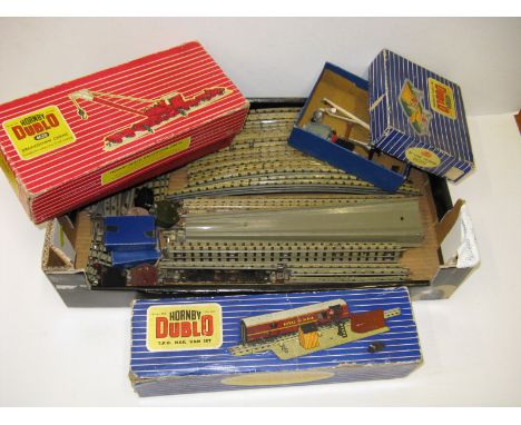 HORNBY DUBLO 3R - a TPO Set (mostly Fair Plus in a fair Plus Box missing Keeps) -  4620 Breakdown Set (Fair Plus with no Jack