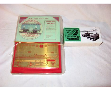 2 x 0 Gauge Kits - an ABS Zero Zephyrs Z099 Wickham Type 27 Gangers Trolley kit and Hayward Railway etched Brass M.R. D298 Ca