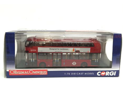 Corgi The Original Omnibus Company 1/76 scale OM46601 New Bus for London 38 Victoria, '1st Route', Corgi Collector Club membe