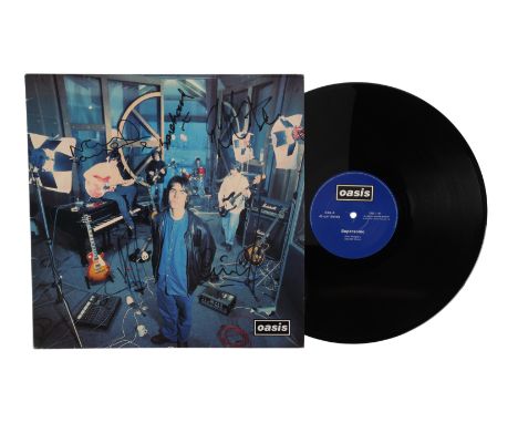 OASIS - Band-Autographed "Supersonic" Vinyl - An autographed vinyl LP copy of Oasis' hit song "Supersonic". Released in April