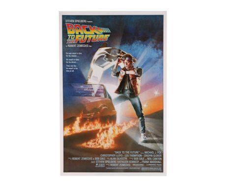 BACK TO THE FUTURE (1985) - US One-Sheet, 1985 - A US One-Sheet poster for Robert Zemeckis' sci-fi adventure Back to the Futu