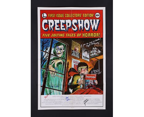 CREEPSHOW (1982) - Leslie Nielsen, George A. Romero, Hal Holbrook, Ted Danson, Ed Harris, Adrienne Barbeau and Others Autogra
