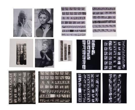 VARIOUS PRODUCTIONS - Collection of Unpublished Photographs of Charlie Chaplin and Sophia Loren by Frank Fischbeck A collecti