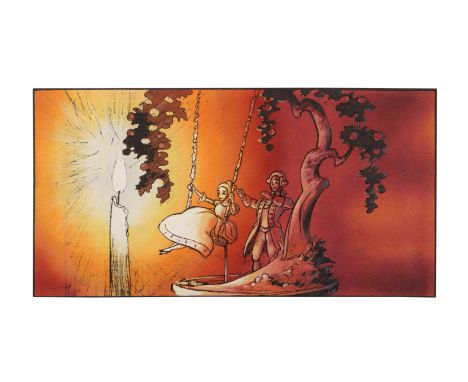 BEAUTY AND THE BEAST (1991) - Unused Opening Sequence Concept Art - This piece of original concept art comes from the early d