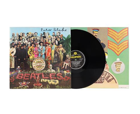 THE BEATLES - Peter Blake Signed Sgt. Peppers Vinyl - A vinyl pressing of The Beatles' seminal eighth studio album Sgt. Peppe